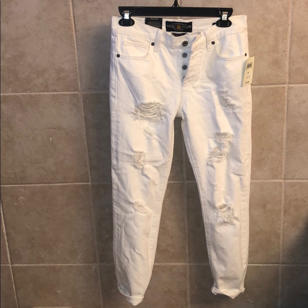 Lucky Brand Sienna Slim White Jeans